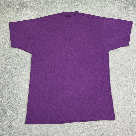 Vintage 90’s Single Stitch Purple Native American T-shirt - Picture 5 of 5